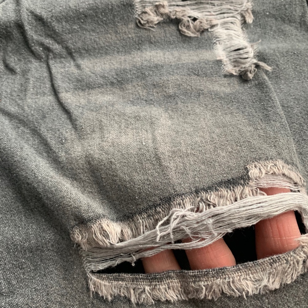 Lightweight Distressed Demin Shorts - image 3